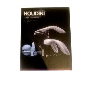 Houdini  By RABBIT W9826 Lever Corkscrew with Foil Cutter & Spare Spiral